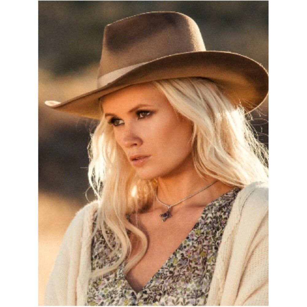 Charlie 1 Hour DESPERADO WESTERN HAT Sz XXX in Tan Woven Leather Rustic Design